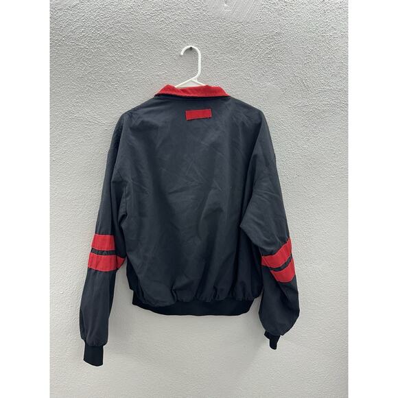 Winston by Swingster Mens Jacket Size Unknown Black Zip Up Racing Team Vintage - Picture 9 of 13